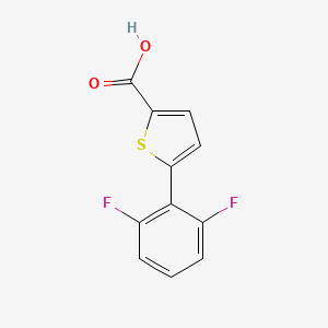 molecular formula C11H6F2O2S B3375343 5-(2,6-Difluorophenyl)thiophene-2-carboxylic acid CAS No. 1094440-66-0