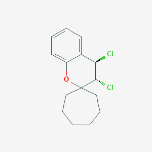 molecular formula C15H18Cl2O B337536 3,4-Dichlorospiro[chromane-2,1'-cycloheptane] 
