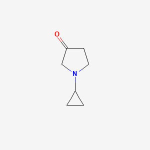 molecular formula C7H11NO B3375379 1-Cyclopropylpyrrolidin-3-one CAS No. 1096881-62-7