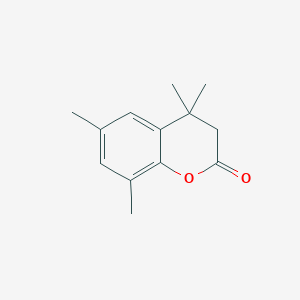 molecular formula C13H16O2 B337540 4,4,6,8-Tetramethyl-2-chromanone 