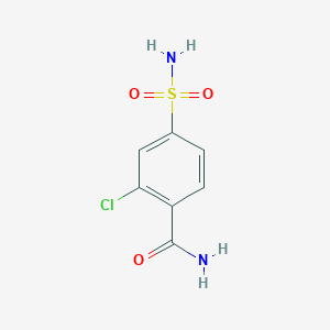 molecular formula C7H7ClN2O3S B3375410 2-Chloro-4-sulfamoylbenzamide CAS No. 1099660-88-4