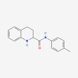 molecular formula C17H18N2O B3375430 N-(4-methylphenyl)-1,2,3,4-tetrahydroquinoline-2-carboxamide CAS No. 1101927-54-1