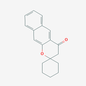 molecular formula C18H18O2 B337544 2,3-dihydrospiro(4H-benzo[g]chromene-2,1'-cyclohexane)-4-one 