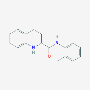 molecular formula C17H18N2O B3375475 N-(2-methylphenyl)-1,2,3,4-tetrahydroquinoline-2-carboxamide CAS No. 1103844-53-6