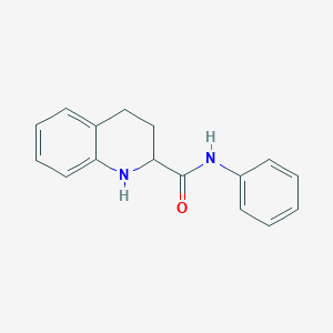 molecular formula C16H16N2O B3375489 N-phenyl-1,2,3,4-tetrahydroquinoline-2-carboxamide CAS No. 1104201-69-5