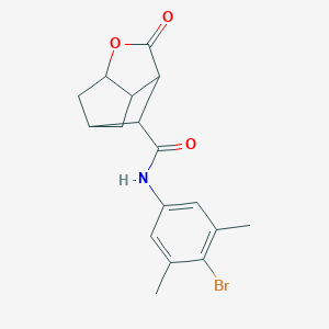 molecular formula C17H18BrNO3 B337549 N-(4-bromo-3,5-dimethylphenyl)-2-oxohexahydro-2H-3,5-methanocyclopenta[b]furan-7-carboxamide 