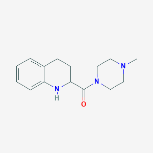 molecular formula C15H21N3O B3375495 2-(4-Methylpiperazine-1-carbonyl)-1,2,3,4-tetrahydroquinoline CAS No. 1104561-97-8