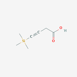 molecular formula C7H12O2Si B3375503 4-(三甲基甲硅烷基)丁-3-炔酸 CAS No. 110469-24-4