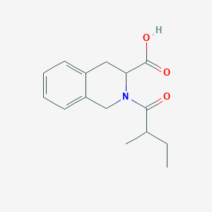 molecular formula C15H19NO3 B3375505 2-(2-Methylbutanoyl)-1,2,3,4-tetrahydroisoquinoline-3-carboxylic acid CAS No. 1104734-29-3
