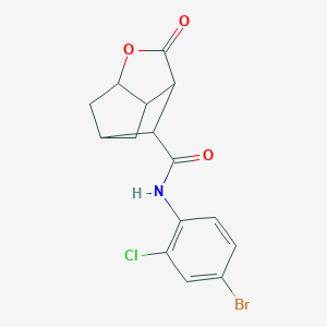 N-(4-bromo-2-chlorophenyl)-2-oxohexahydro-2H-3,5-methanocyclopenta[b]furan-7-carboxamide