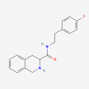 molecular formula C18H19FN2O B3375520 N-[2-(4-fluorophenyl)ethyl]-1,2,3,4-tetrahydroisoquinoline-3-carboxamide CAS No. 1105059-12-8