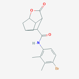 molecular formula C17H18BrNO3 B337553 N-(4-bromo-2,3-dimethylphenyl)-2-oxohexahydro-2H-3,5-methanocyclopenta[b]furan-7-carboxamide 