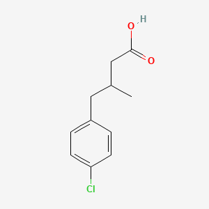 molecular formula C11H13ClO2 B3375533 4-(4-Chlorophenyl)-3-methylbutanoic acid CAS No. 110600-53-8