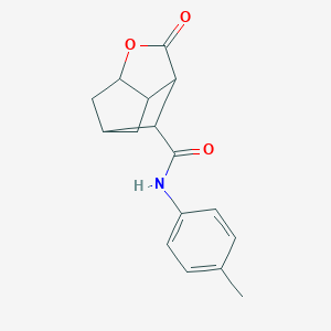 molecular formula C16H17NO3 B337557 N-(4-methylphenyl)-2-oxohexahydro-2H-3,5-methanocyclopenta[b]furan-7-carboxamide 