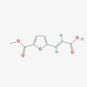 molecular formula C9H8O5 B3375580 (2E)-3-[5-(methoxycarbonyl)furan-2-yl]prop-2-enoic acid CAS No. 111252-37-0