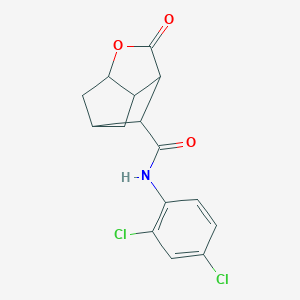 molecular formula C15H13Cl2NO3 B337559 N-(2,4-dichlorophenyl)-2-oxohexahydro-2H-3,5-methanocyclopenta[b]furan-7-carboxamide 