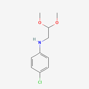 molecular formula C10H14ClNO2 B3375596 4-氯-N-(2,2-二甲氧基乙基)苯胺 CAS No. 111318-21-9