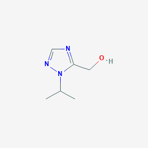 molecular formula C6H11N3O B3375598 [1-(propan-2-yl)-1H-1,2,4-triazol-5-yl]methanol CAS No. 111340-39-7