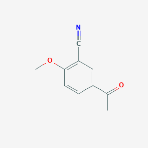 molecular formula C10H9NO2 B3375655 5-Acetyl-2-methoxybenzonitrile CAS No. 113016-89-0