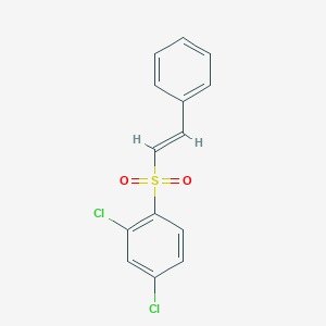 molecular formula C14H10Cl2O2S B337570 2,4-Dichlorophenyl 2-phenylvinyl sulfone 