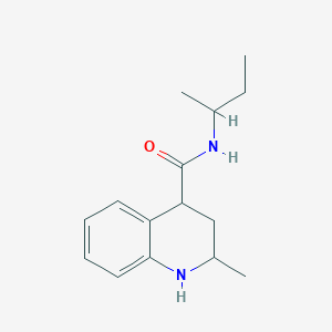 molecular formula C15H22N2O B3375708 N-(butan-2-yl)-2-methyl-1,2,3,4-tetrahydroquinoline-4-carboxamide CAS No. 1134943-10-4