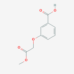 molecular formula C10H10O5 B3375712 3-(2-Methoxy-2-oxoethoxy)benzoic acid CAS No. 113496-13-2