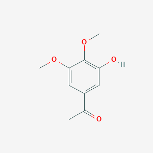 molecular formula C10H12O4 B3375770 1-(3-Hydroxy-4,5-dimethoxyphenyl)ethan-1-one CAS No. 114012-82-7
