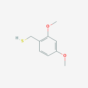 molecular formula C9H12O2S B3375788 Benzenemethanethiol, 2,4-dimethoxy- CAS No. 114719-65-2