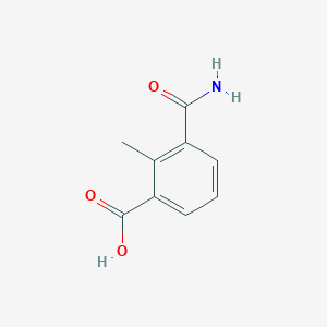 molecular formula C9H9NO3 B3375789 3-(Aminocarbonyl)-2-methylbenzoic acid CAS No. 1149383-30-1