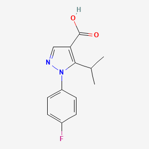 1-(4-fluorophenyl)-5-(propan-2-yl)-1H-pyrazole-4-carboxylic acid