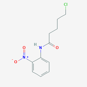molecular formula C11H13ClN2O3 B3375842 5-chloro-N-(2-nitrophenyl)pentanamide CAS No. 1153346-83-8