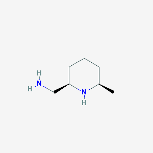molecular formula C7H16N2 B3375856 1-(cis-6-Methylpiperidin-2-yl)methanamine CAS No. 1154870-90-2