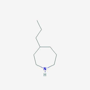 molecular formula C9H19N B3375862 4-Propylazepane CAS No. 1155916-33-8