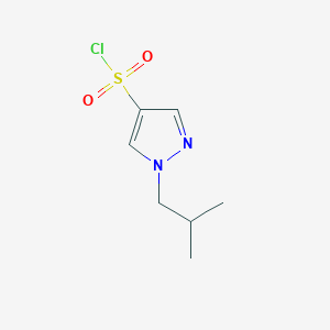 molecular formula C7H11ClN2O2S B3375883 1-Isobutyl-1H-pyrazole-4-sulfonyl chloride CAS No. 1156915-65-9