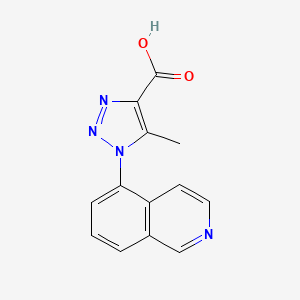 molecular formula C13H10N4O2 B3375899 1-(isoquinolin-5-yl)-5-methyl-1H-1,2,3-triazole-4-carboxylic acid CAS No. 1157925-42-2