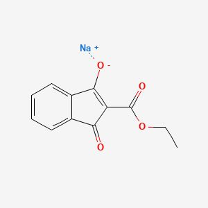 B3375912 3-(Sodiooxy)-1-oxo-1H-indene-2-carboxylic acid ethyl ester CAS No. 1158464-98-2