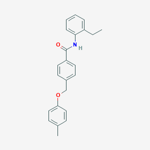 molecular formula C23H23NO2 B337594 N-(2-ethylphenyl)-4-[(4-methylphenoxy)methyl]benzamide 