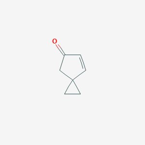 molecular formula C7H8O B3375947 Spiro[2.4]hept-4-en-6-one CAS No. 116137-40-7