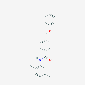 molecular formula C23H23NO2 B337595 N-(2,5-dimethylphenyl)-4-[(4-methylphenoxy)methyl]benzamide 