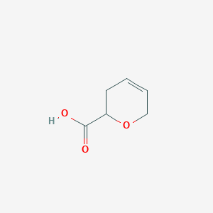 molecular formula C6H8O3 B3375960 3,6-dihydro-2H-pyran-2-carboxylic acid CAS No. 116233-54-6