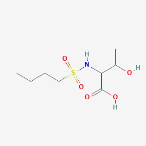 2-(Butane-1-sulfonamido)-3-hydroxybutanoic acid