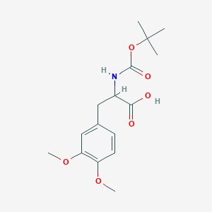 molecular formula C16H23NO6 B3375976 N-Boc-3,4-dimethoxy-DL-phenylalanine CAS No. 1162696-83-4