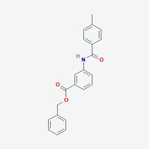 molecular formula C22H19NO3 B337600 Benzyl 3-[(4-methylbenzoyl)amino]benzoate 