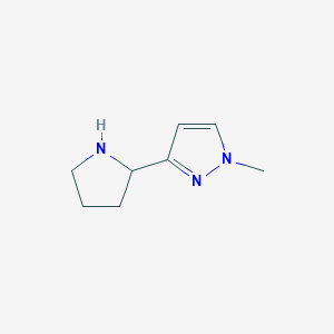 1-methyl-3-(pyrrolidin-2-yl)-1H-pyrazole