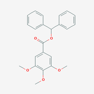 molecular formula C23H22O5 B337602 Benzhydryl 3,4,5-trimethoxybenzoate 
