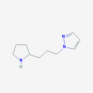 1-(3-(Pyrrolidin-2-yl)propyl)-1H-pyrazole