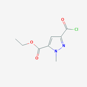 ethyl 3-(chlorocarbonyl)-1-methyl-1H-pyrazole-5-carboxylate