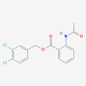 molecular formula C16H13Cl2NO3 B337610 3,4-Dichlorobenzyl 2-(acetylamino)benzoate 