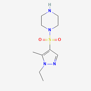 1-((1-Ethyl-5-methyl-1H-pyrazol-4-yl)sulfonyl)piperazine