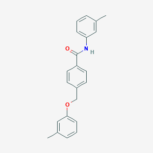 molecular formula C22H21NO2 B337616 4-[(3-methylphenoxy)methyl]-N-(3-methylphenyl)benzamide 